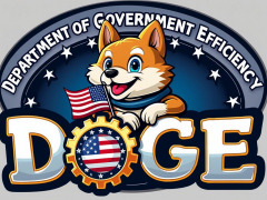 马斯克发布带有柴犬形象的美国政府效率部（DOGE）LOGO